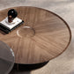 Contemporary Coffee Table Solid Wood Round Pedestal Coffee Cocktail Table Clearhalo 'Coffee & Accent Tables' 'Coffee Tables' 'coffee_tables' 'furn' 'furn_coffee_tables' 'Furniture' 'Living Room Furniture' 1200x1200_7cba8e14-e8c2-4f33-8bb5-57ff237bfe95
