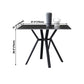 Square Shape Industrial Dining Table Black Fixed Table with Sintered Stone Clearhalo ' dining_table' 'Dining Tables & Seating' 'Dining Tables' 'furn' 'furn_dining_table' 'Furniture' 'furniture_dining_table' 'Kitchen & Dining Furniture' 'kitchen&dining_furn' 'kitchen' 'kitchen_dining_table' 1200x1200_7cbb1682-4bb1-4e80-a0e9-4f7d7c682230