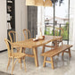 Rectangle Wood Color Dining Table Solid Wood Table Modern Style with 4 Legs Clearhalo ' dining_table' 'Dining Tables & Seating' 'Dining Tables' 'Furniture' 'furniture_dining_table' 'Kitchen & Dining Furniture' 'kitchen&dining_furn' 'kitchen' 'kitchen_dining_table' 1200x1200_7cbd509f-e5bc-4ad7-ba47-9c75e650db27