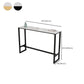 Modern Style 3/5 Pieces Faux Marble Rectangular Bar Table Set for Living Room