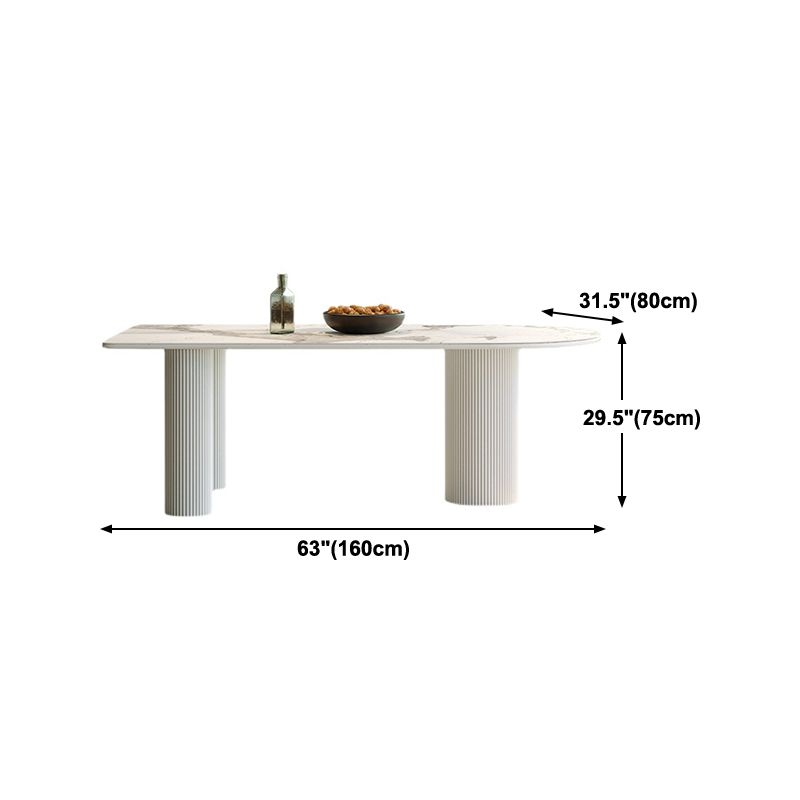 Metal Contemporary Free Form Dining Table Sintered Stone Dining Table with 3 Legs Clearhalo ' dining_table' 'Dining Tables & Seating' 'Dining Tables' 'furn' 'furn_dining_table' 'Furniture' 'furniture_dining_table' 'Kitchen & Dining Furniture' 'kitchen&dining_furn' 'kitchen' 'kitchen_dining_table' 1200x1200_7cc0b39a-71a0-427e-8f4c-9fbc35d10cd2
