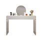 Modern 29.53" H Clear Acrylic Vanity Table Set with Mirror and Stool in White