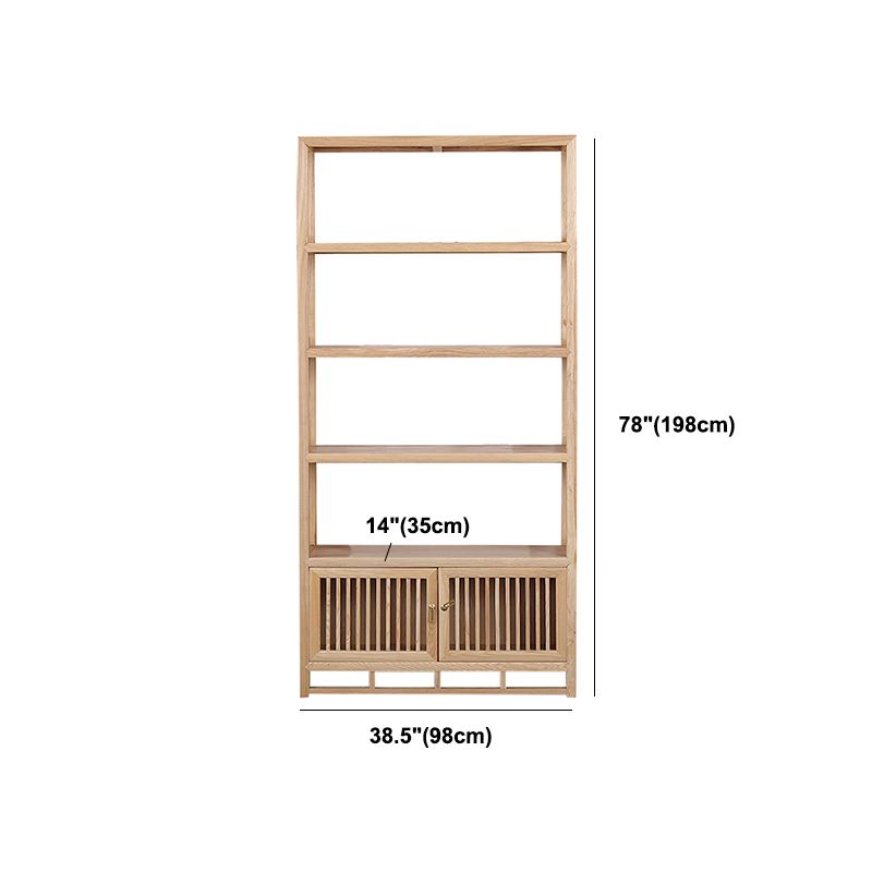 Natural Bookshelf Solid Wood Scandinavian Style Bookcase for Home Office Clearhalo 'Bookcases' 'furn' 'furn_bookcases' 'Furniture' 'furniture_bookcases' 'kitchen' 'kitchen_bookcases' 'Living Room Furniture' 'Office Furniture' 1200x1200_7cc10f11-9734-4867-a011-c054b3677a67