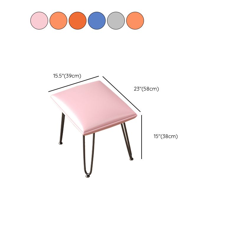 Chaise de rocker rembourrée rembourrée contemporaine chaise de bascule de broche à cadre de cadre en métal avec ottoman