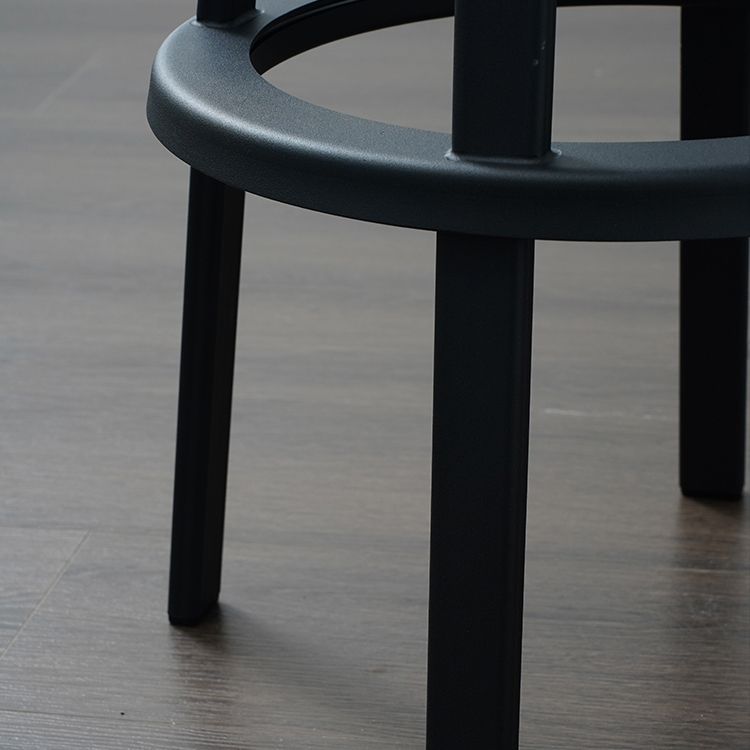 Modern Rotatable Backless Counter Stool Iron Cafe Bar Stool with Pedal Clearhalo 'Bar Furniture' 'Bar Stools' 'bar_stools' 'furn' 'furn_bar_stools' 'Furniture' 'Kitchen & Dining Furniture' 1200x1200_7cc400e9-427a-429d-80fc-523089d7bfb8