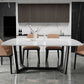 Modern Ash Wood Dinette Set 1/4/5 Pieces Rectangle Sintered Stone Top Dining Table Set Clearhalo 'Dining Room Sets' 'Dining Tables & Seating' 'dining_room_set' 'furn' 'furn_dining_room_set' 'Furniture' 'furniture_dining_room_set' 'Kitchen & Dining Furniture' 1200x1200_7cc4fb7e-0974-45ef-922a-4b767a0b8312