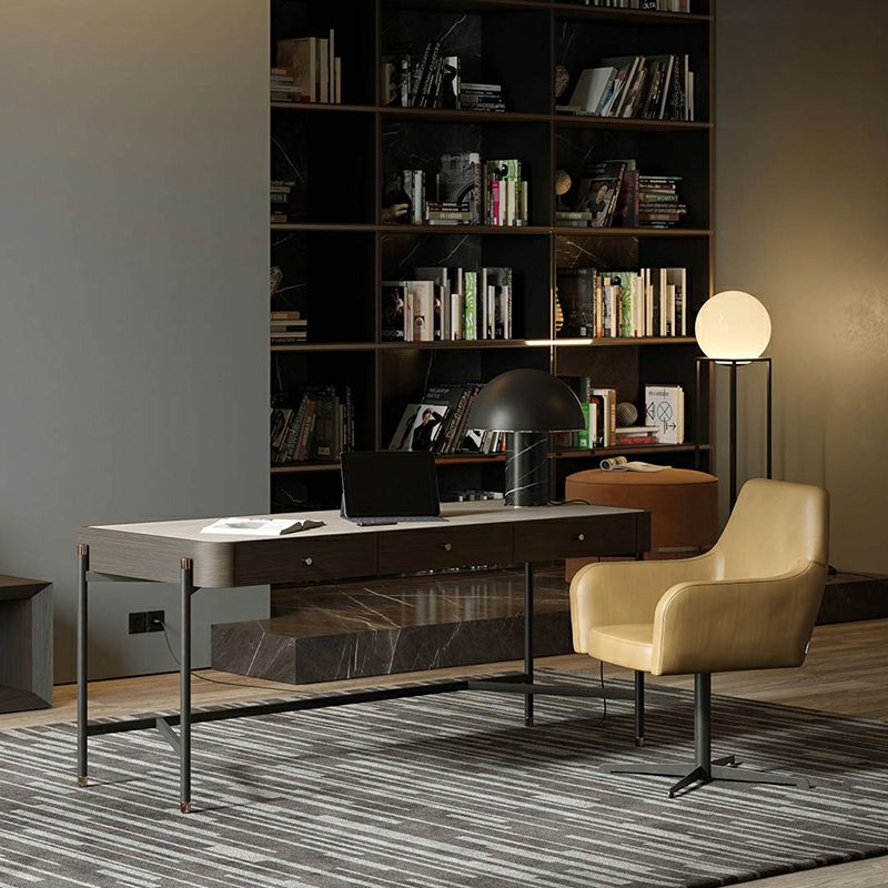 H-vorm schrijfbureau met 3 laden Office Desk Glam voor kantoor