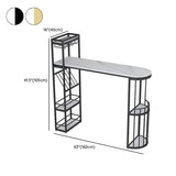 Set di tavoli da bar moderni 1/2/3 pezzi tavolo da bar in pietra e sgabelli