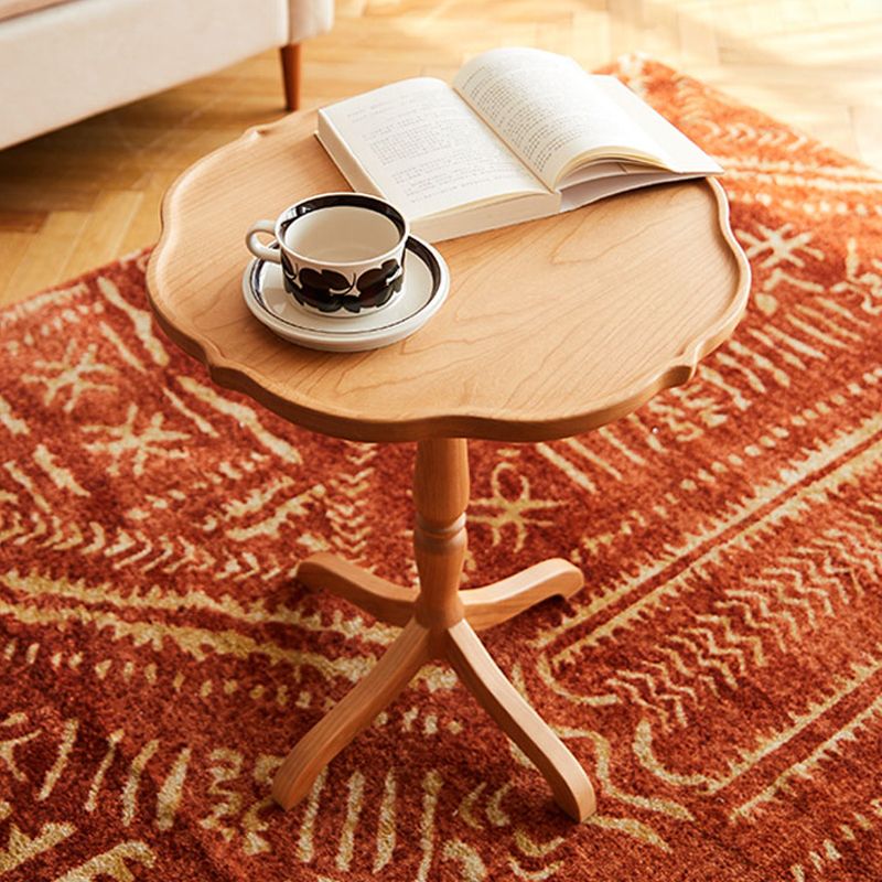Modern Accent Side Table Naturally Shaped Natural Solid Wood 4 Legs Living Room Clearhalo 'Coffee & Accent Tables' 'End & Side Tables' 'end_side_tables' 'furn' 'furn_end_side_tables' 'Furniture' 'Living Room Furniture' 1200x1200_7cc67849-6c58-47ae-a7ff-6049766589b9