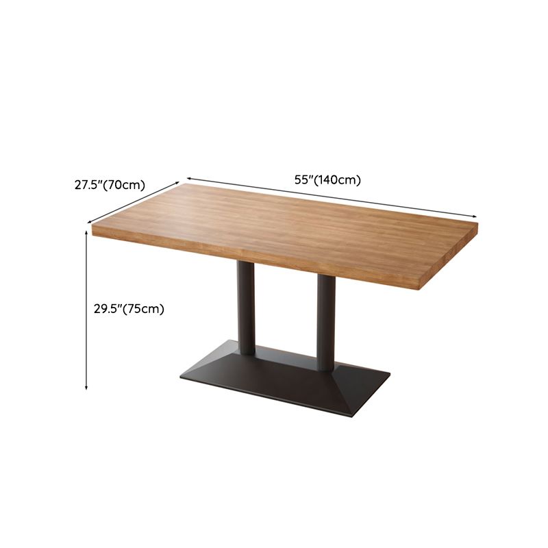 Set da tavolo da pranzo marrone chiaro 1/2/3/5 pezzi Dinette industriale