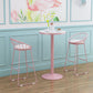 Modern Style Iron Bar Stool with Footrest Milk Tea Shop Pink Bar Stool 30 Inches Clearhalo 'Bar Furniture' 'Bar Stools' 'bar_stools' 'furn' 'furn_bar_stools' 'furniture_bar_stools' 'Kitchen & Dining Furniture' 'kitchen&dining_furn' 'kitchen' 'kitchen_furn' Furniture' 1200x1200_7cc7f357-6c24-4d12-ac4a-e336988ff7ee