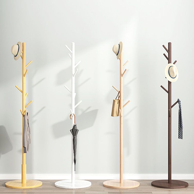 Solid Wood Free Standing Hall Tree Contemporary Hall Stand for Living Room Clearhalo 'Entry & Mudroom Furniture' 'furn' 'furn_hall_tree_coat_racks' 'Furniture' 'Hall Trees & Coat Racks' 'hall_tree_coat_racks' 1200x1200_7cc85d4f-2628-4b4c-a4f8-c26710c2d722