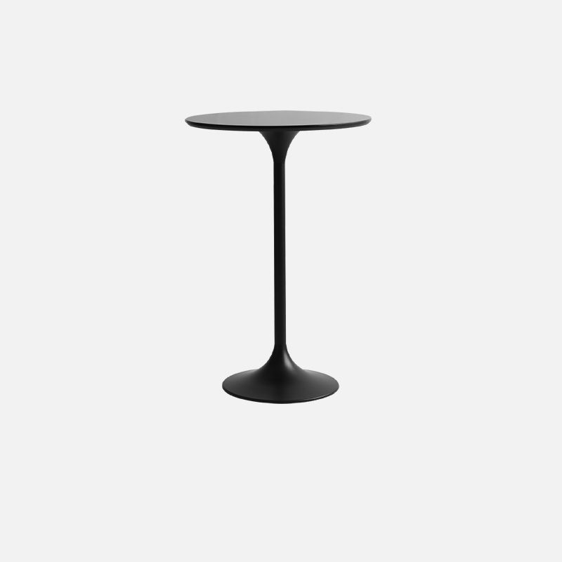 Contemporary Round Bar Height Table Metal Pedestal Bar Table for Cafe and Breakroom Clearhalo 'Bar Furniture' 'Bar Tables' 'bar_tables' 'furn' 'furn_bar_tables' 'Furniture' 'Kitchen & Dining Furniture' 1200x1200_7cc8b49b-5c9f-43cd-b3c6-9b1e78dfedc8