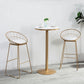 Glam 1/2/3 Pieces Faux Marble Bar Table Set Fixed Table Counter Set for Home Use Clearhalo 'Bar Furniture' 'furn' 'furn_home_bar_bar_sets' 'Furniture' 'Home Bars & Bar Sets' 'home_bar_bar_sets' 'Kitchen & Dining Furniture' 1200x1200_7ccafb16-c6df-412c-b7d8-fb3ecb577e49