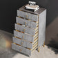 Contemporary Glam Double Dresser Wood Storage Chest Dresser for Home Office