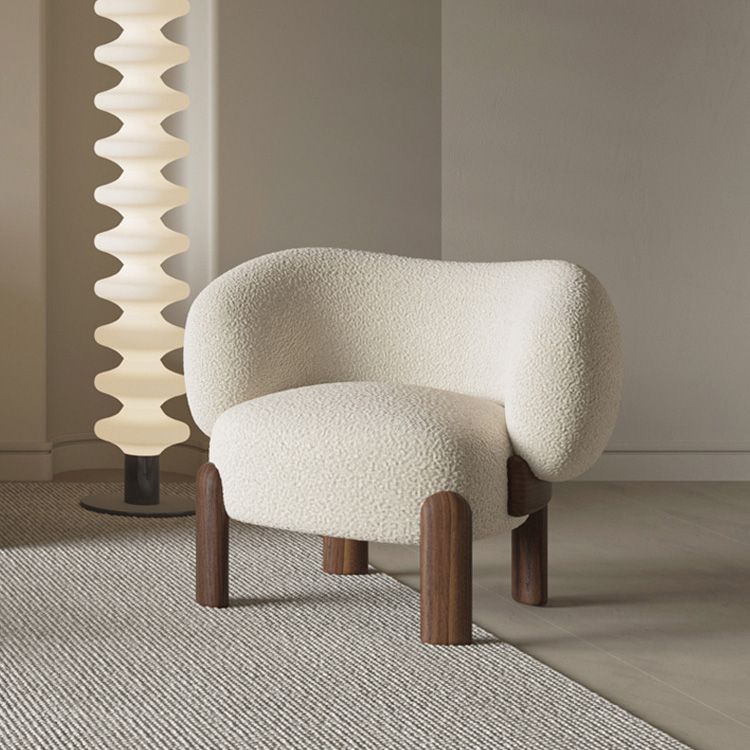 Contemporary Fixed Back Barrel Chair Bedroom Solid Color Lounge Chair Clearhalo 'Accent Chairs' 'accent_chairs' 'Chairs & Seating' 'furn' 'furn_accent_chairs' 'Furniture' 'Living Room Furniture' 1200x1200_7ccb4576-a135-4302-897c-8eb1d27b4a20