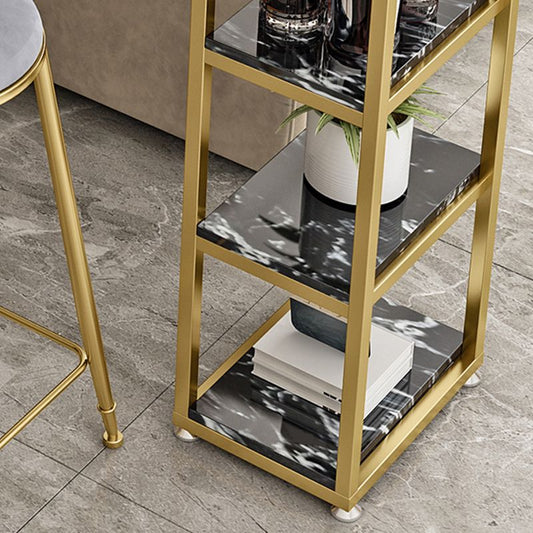 Glam Style Bar Table 42-inch Height Artificial Marble Top Bistro Table Clearhalo 'Bar Furniture' 'Bar Tables' 'bar_tables' 'furn' 'furn_bar_tables' 'Furniture' 'furniture_bar_tables' 'Kitchen & Dining Furniture' 1200x1200_7ccb55ae-3f80-4041-8cde-6bd04c181a7b