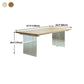 Solid Wood Top Dining Table Rectangle Pine Wood Table with Sled Base Clearhalo 'Dining Tables & Seating' 'Dining Tables' 'dining_table' 'furn' 'furn_dining_table' 'Furniture' 'furniture_dining_table' 'Kitchen & Dining Furniture' 'kitchen' 'kitchen_dining_table' 1200x1200_7cccd5e4-71e2-4ade-b1dd-ca705030ae22