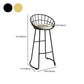 Low Back Bar Stools Glam Metal Dining Stools with Metal Base Clearhalo 'Bar Furniture' 'Bar Stools' 'bar_stools' 'furn' 'furn_bar_stools' 'Furniture' 'Kitchen & Dining Furniture' 1200x1200_7cccdf4a-ca98-4878-810f-2efad379de07