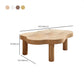 Nordic Cocktail Table 3 Legs Solid Wood Free Form Single Coffee Table Clearhalo 'Coffee & Accent Tables' 'Coffee Tables' 'coffee_tables' 'furn' 'furn_coffee_tables' 'Furniture' 'Living Room Furniture' 1200x1200_7cccef97-8965-4562-98d5-bdf6a11edb72