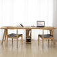 29.53 "Tall vast hout schrijfde bureau natuurlijk gebogen kantoorbureau met Parsons -basis