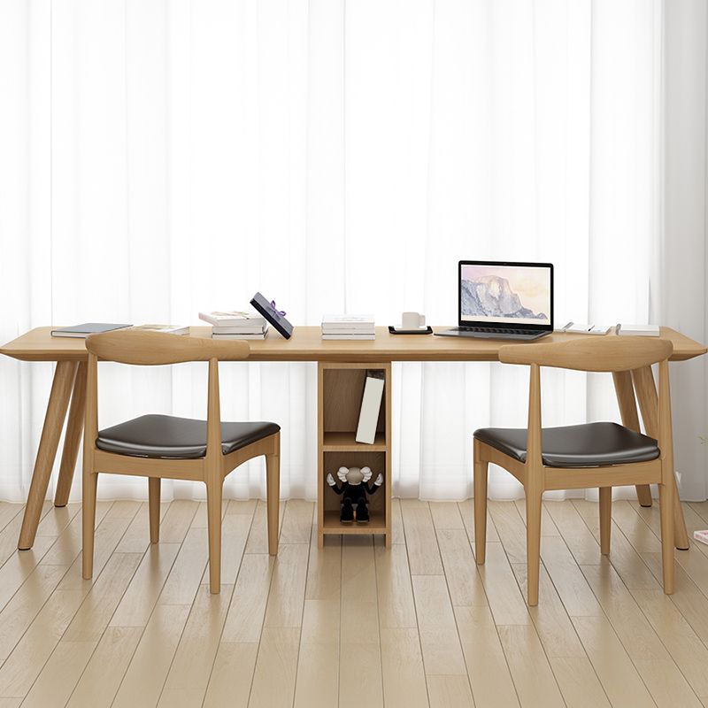 29.53 "Tall vast hout schrijfde bureau natuurlijk gebogen kantoorbureau met Parsons -basis