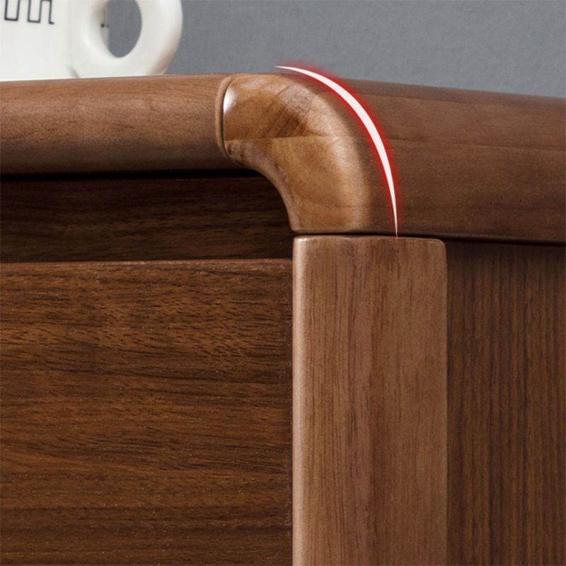 Mobile rettangolare moderno mobile laterale minimalista in legno con cassetto