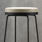 Modern Backrest Armless Counter Stool Metal Bar High Stool with Leather Cushion Clearhalo 'Bar Furniture' 'Bar Stools' 'bar_stools' 'furn' 'furn_bar_stools' 'Furniture' 'Kitchen & Dining Furniture' 1200x1200_7cd0e021-4ea1-4a00-9d90-103544e55a4f