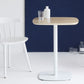 Metal Industrial Square Dining Table Manufactured wood Top Table with Pedestal Base Clearhalo ' dining_table' 'Dining Tables & Seating' 'Dining Tables' 'furn' 'furn_dining_table' 'Furniture' 'furniture_dining_table' 'Kitchen & Dining Furniture' 'kitchen&dining_furn' 'kitchen' 'kitchen_dining_table' 1200x1200_7cd22f47-a1ff-4db2-91cc-9e7436495d32