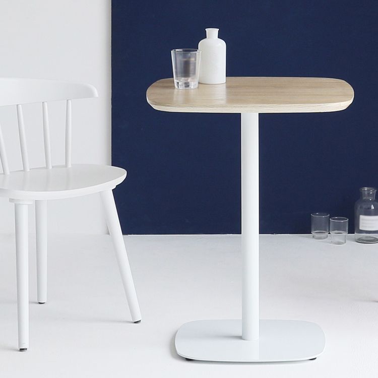 Metal Industrial Square Dining Table Manufactured wood Top Table with Pedestal Base Clearhalo ' dining_table' 'Dining Tables & Seating' 'Dining Tables' 'furn' 'furn_dining_table' 'Furniture' 'furniture_dining_table' 'Kitchen & Dining Furniture' 'kitchen&dining_furn' 'kitchen' 'kitchen_dining_table' 1200x1200_7cd22f47-a1ff-4db2-91cc-9e7436495d32