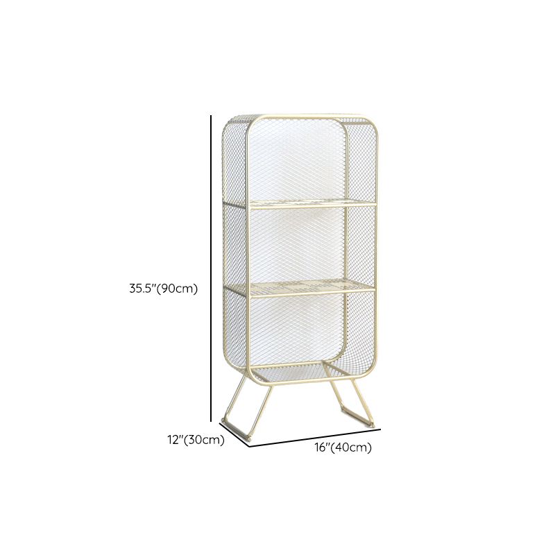 Gold Metal boekenplank gesloten de standaard boekenkast met planken