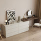 Modern With Drawer Solid Wood Lighted Mirror Bedroom Make-up Vanity Clearhalo 'Bedroom Furniture' 'furn' 'furn_makeup_vanities' 'Furniture' 'Makeup Vanities' 'makeup_vanities' 1200x1200_7cd7346e-5ff1-457f-a5e7-da20a0916ce1