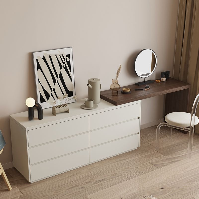 Modern With Drawer Solid Wood Lighted Mirror Bedroom Make-up Vanity Clearhalo 'Bedroom Furniture' 'furn' 'furn_makeup_vanities' 'Furniture' 'Makeup Vanities' 'makeup_vanities' 1200x1200_7cd7346e-5ff1-457f-a5e7-da20a0916ce1
