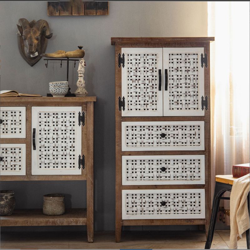 Industrial Rectangle Bar Pulls Accent Cabinet With Doors Cabinet Clearhalo 'Cabinets & Chests' 'cabinets_chests' 'furn' 'furn_cabinets_chests' 'Furniture' 'Living Room Furniture' 1200x1200_7cd7bf44-326d-482a-9868-6847e1f8b41c