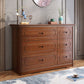 Horizontal Rubber Wood Double Dresser Modern Bedroom Storage Chest with 6 / 9 Drawers Clearhalo 'Bedroom Furniture' 'Dressers & Chests' 'dressers_chests' 'furn' 'furn_dressers_chests' 'Furniture' 1200x1200_7cd927f4-83ee-4d76-80f5-012adf06b26c