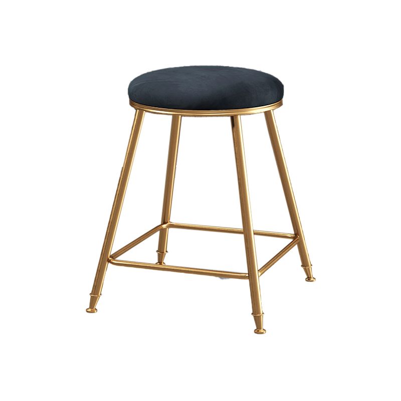 Restaurant Stackable Backless Stool Matte Finish Velvet Bar Stool Clearhalo 'Bar Furniture' 'Bar Stools' 'bar_stools' 'furn' 'furn_bar_stools' 'Furniture' 'furniture_bar_stools' 'Kitchen & Dining Furniture' 1200x1200_7cda5de7-7a09-4015-b813-e3b17c258945