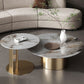 Pedestal Round Coffee Table Glam Slate Nesting Coffee Table Set Clearhalo 'Coffee & Accent Tables' 'Coffee Tables' 'coffee_tables' 'furn' 'furn_coffee_tables' 'Furniture' 'Living Room Furniture' 1200x1200_7cda7f1a-dae4-445f-ba1d-74401153c472