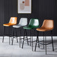Contemporary Counter Stool Faux Leather Living Room Bar Stool with Metal Legs Clearhalo 'Bar Furniture' 'Bar Stools' 'bar_stools' 'furn' 'furn_bar_stools' 'Furniture' 'Kitchen & Dining Furniture' 1200x1200_7cdaf2a6-3e4d-42d4-b0ea-5dfe0e5a25f7