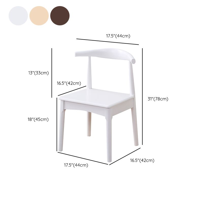 Wood Side Dining Chairs Modern Style Indoor-Outdoor Side Chair Clearhalo 'Dining Chairs' 'Dining Tables & Seating' 'dining_chair' 'furn' 'furn_dining_chair' 'Furniture' 'Kitchen & Dining Furniture' 1200x1200_7cdcdbd5-ac5b-4b45-8c10-0db1a83c0e1f