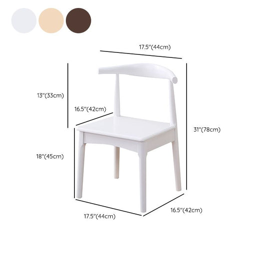 Wood Side Dining Chairs Modern Style Indoor-Outdoor Side Chair Clearhalo 'Dining Chairs' 'Dining Tables & Seating' 'dining_chair' 'furn' 'furn_dining_chair' 'Furniture' 'Kitchen & Dining Furniture' 1200x1200_7cdcdbd5-ac5b-4b45-8c10-0db1a83c0e1f