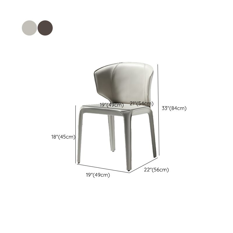 Faux Leather Upholstered Side Chair Indoor Dining Side Chair for Dining Room Clearhalo 'Dining Chairs' 'Dining Tables & Seating' 'dining_chair' 'furn' 'furn_dining_chair' 'Furniture' 'Kitchen & Dining Furniture' 1200x1200_7cdd6661-b2be-42fc-8a6e-8091feae3ab7