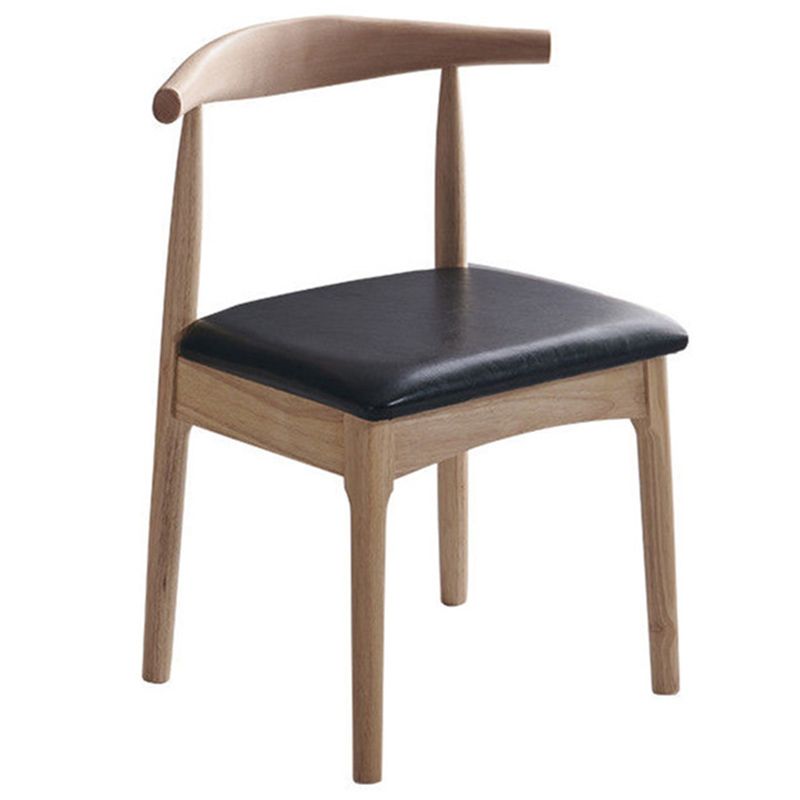 Contemporary Dining Chair Open Back Side Chair with Wood Legs for Home Use Clearhalo ' kitchen&dining_furn' 'Dining Chairs' 'Dining Tables & Seating' 'dining_chair' 'furn' 'furn_dining_chair' 'Furniture' 'furniture_dining_chair' 'Kitchen & Dining Furniture' 'kitchen' 1200x1200_7cdf3409-030f-42f8-9e64-b668e630b006