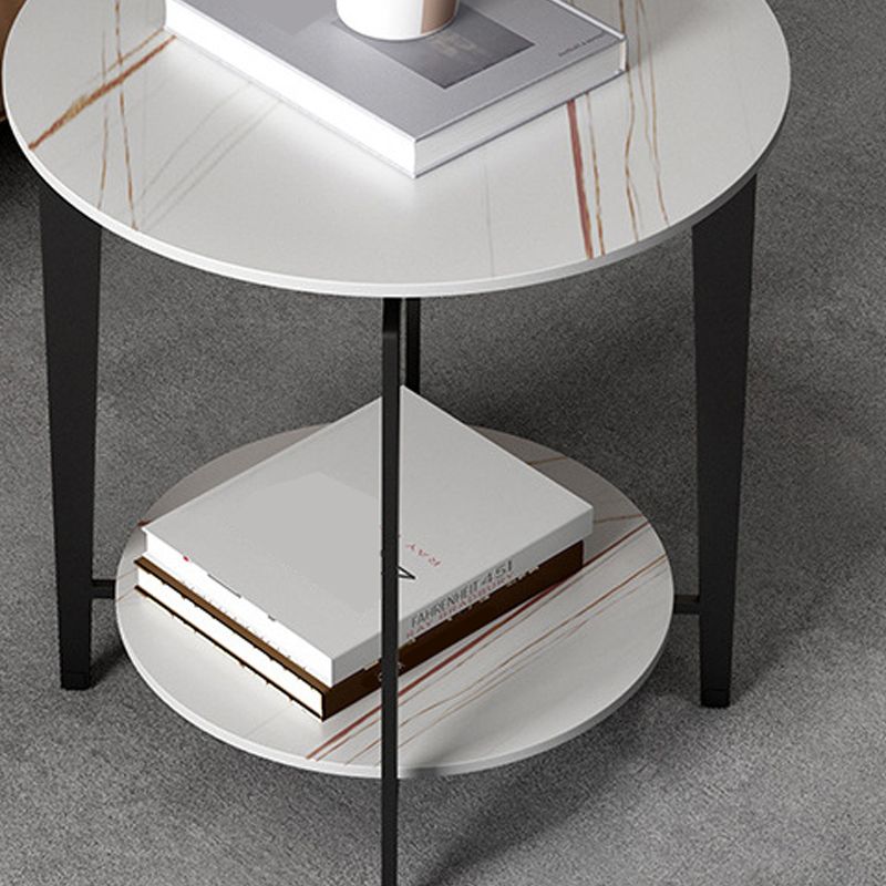 Mesa de acento de piedra de 21.65 "Table de noche de 2 años Night Table Mesa