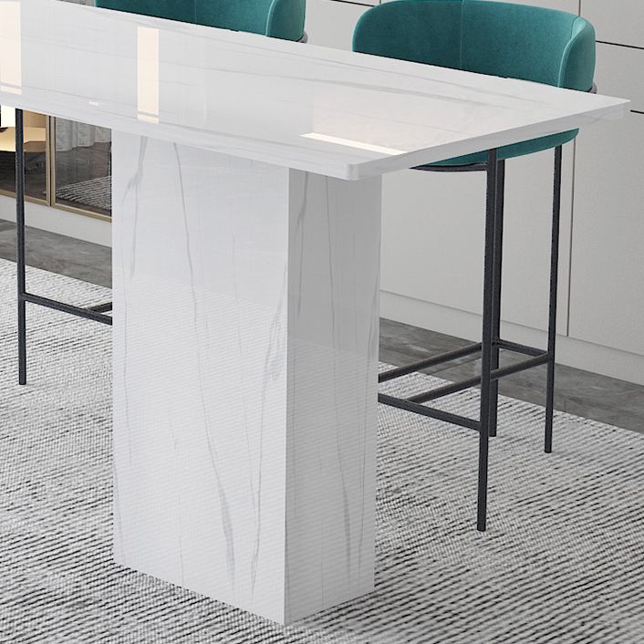 Industrial 1/2/3 Pieces Sintered Stone Bar Table Set Rectangular Counter Set Clearhalo 'Bar Furniture' 'furn' 'furn_home_bar_bar_sets' 'Furniture' 'Home Bars & Bar Sets' 'home_bar_bar_sets' 'Kitchen & Dining Furniture' 1200x1200_7ce45f44-bf88-4d74-8785-af8d6224194a