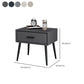 Contemporary Night Table Solid Wood Bed Nightstand with Drawer
