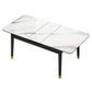 Rectangle 4 Legs Home Furniture Stone Dining Room Collection with Drop Leaf Clearhalo ' dining_table' 'Dining Tables & Seating' 'Dining Tables' 'furn' 'furn_dining_table' 'Furniture' 'furniture_dining_table' 'Kitchen & Dining Furniture' 'kitchen&dining_furn' 'kitchen' 'kitchen_dining_table' 1200x1200_7ce5c462-9cb3-4e3e-bcc0-db2d0e64891a