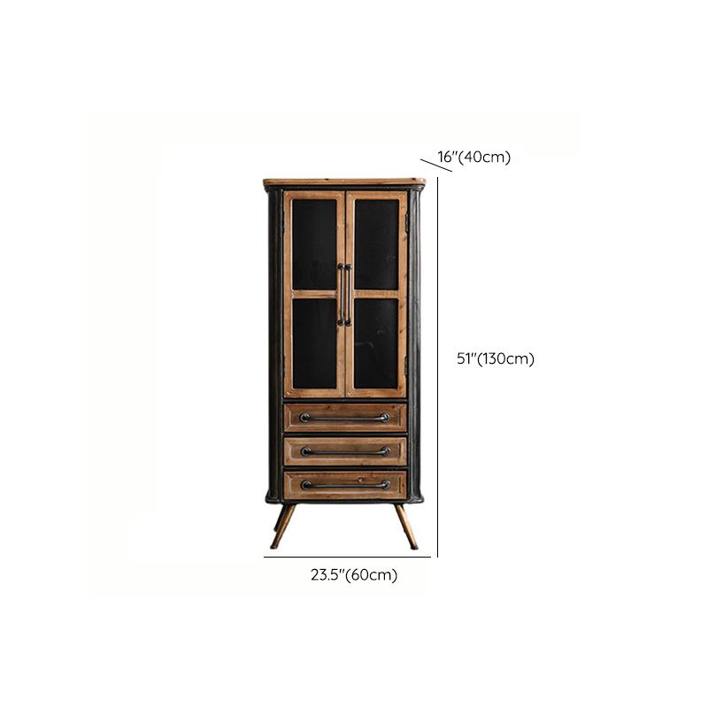 Solid Wood Cabinet Industrial Stain Resistant Accent Cabinet Clearhalo 'Cabinets & Chests' 'cabinets_chests' 'furn' 'furn_cabinets_chests' 'Furniture' 'Living Room Furniture' 1200x1200_7ce693b8-4765-47f1-9f61-0ff41cf56ea3