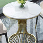 Contemporary Marble Top Dining Table Set 1/3/4/5 Pieces Round Dinette Set