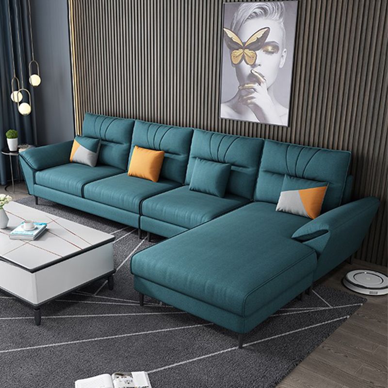 Contemporary Stationary Fabric Living Room Pillow Top Arm Cushions Seating