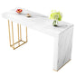 Contemporary Style Rectangle Bar Table Stone Fixed Bistro Bar Desk Clearhalo 'Bar Furniture' 'Bar Tables' 'bar_tables' 'furn' 'furn_bar_tables' 'Furniture' 'Kitchen & Dining Furniture' 1200x1200_7ceaf409-d7da-491b-866e-cf053773f91c